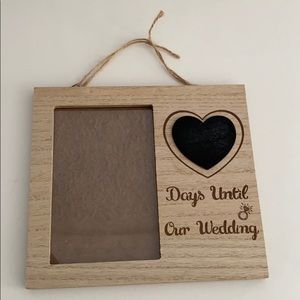 Wedding chalk Countdown frame